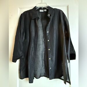 Linen and silk blouse